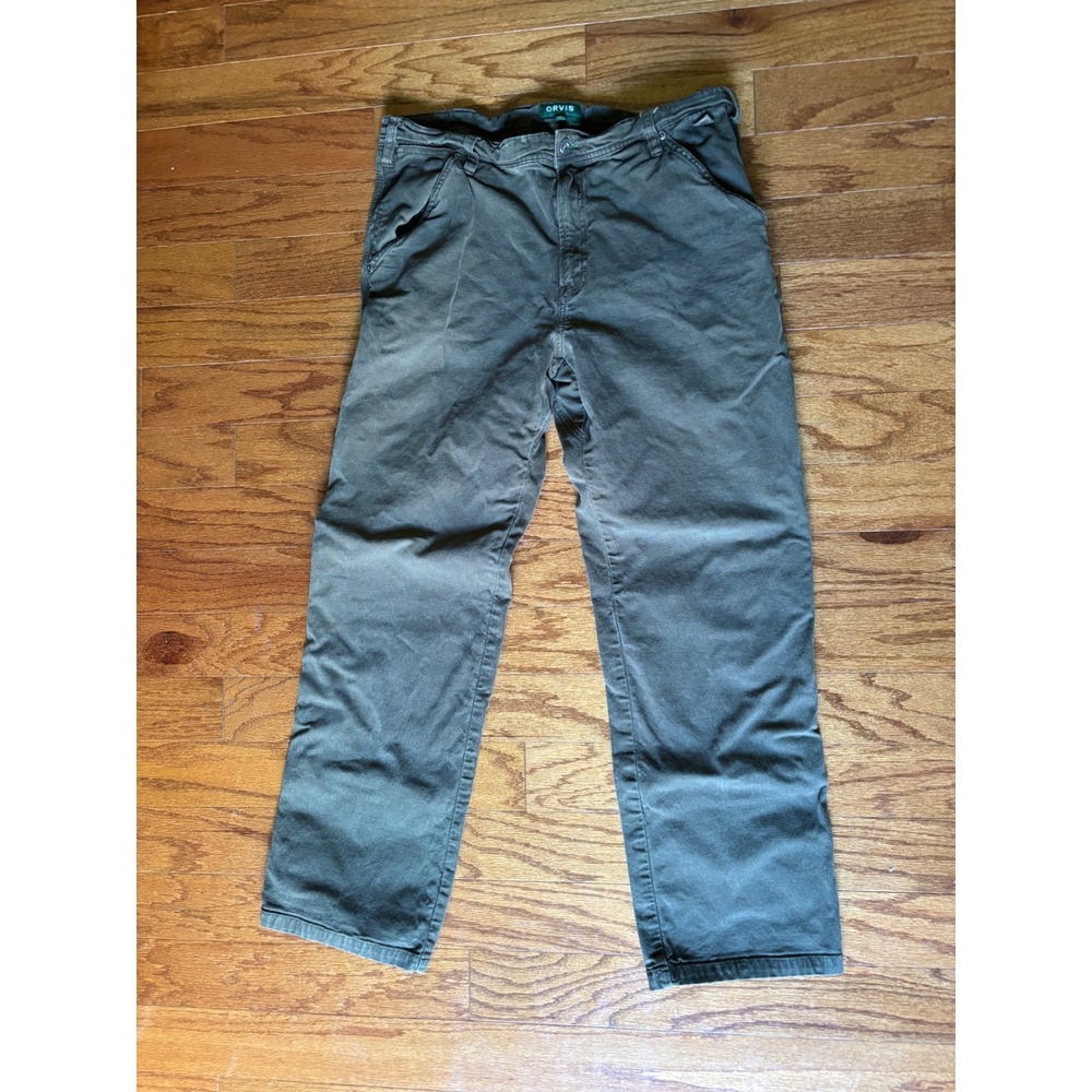 Orvis Gray/Green Jeans Size 36W-30L